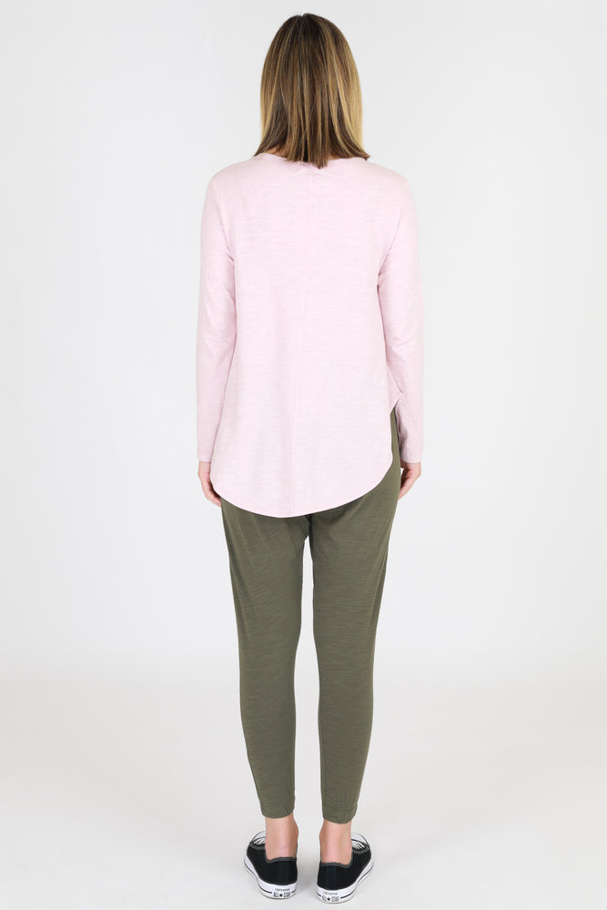 SCARLET LONG SLEEVE TEE - BLUSH