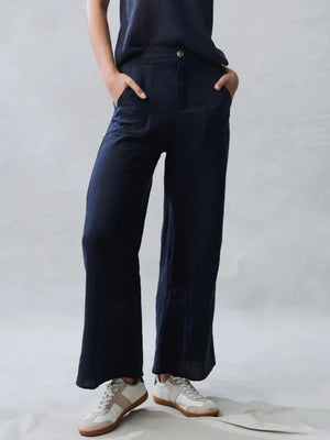 JUDE LINEN PANTS - BLACK