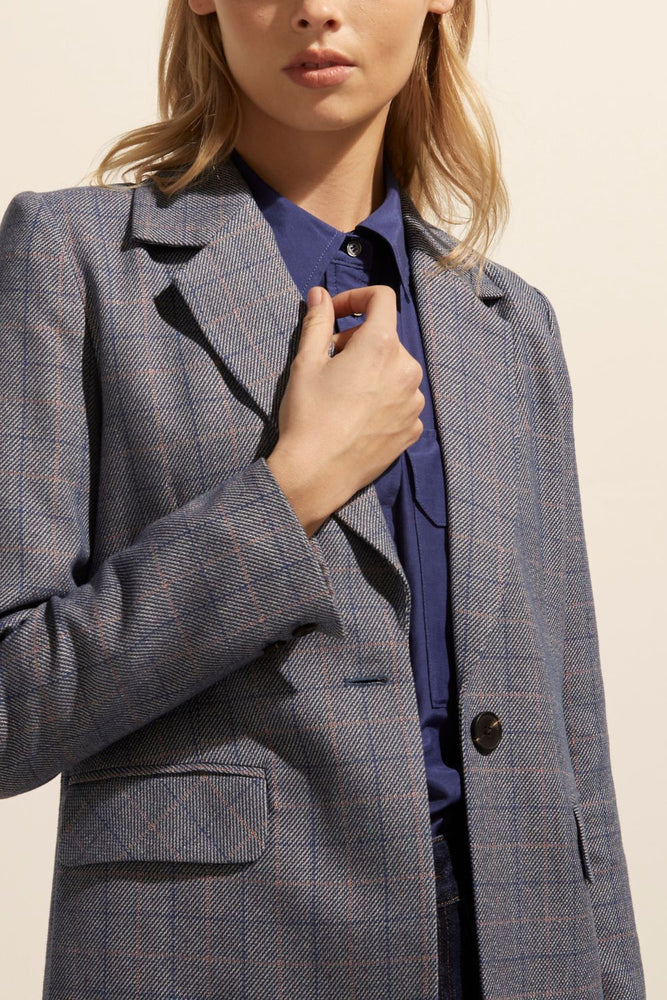 
            
                Load image into Gallery viewer, SCOUT JACKET - SAPPHIRE CHECK
            
        