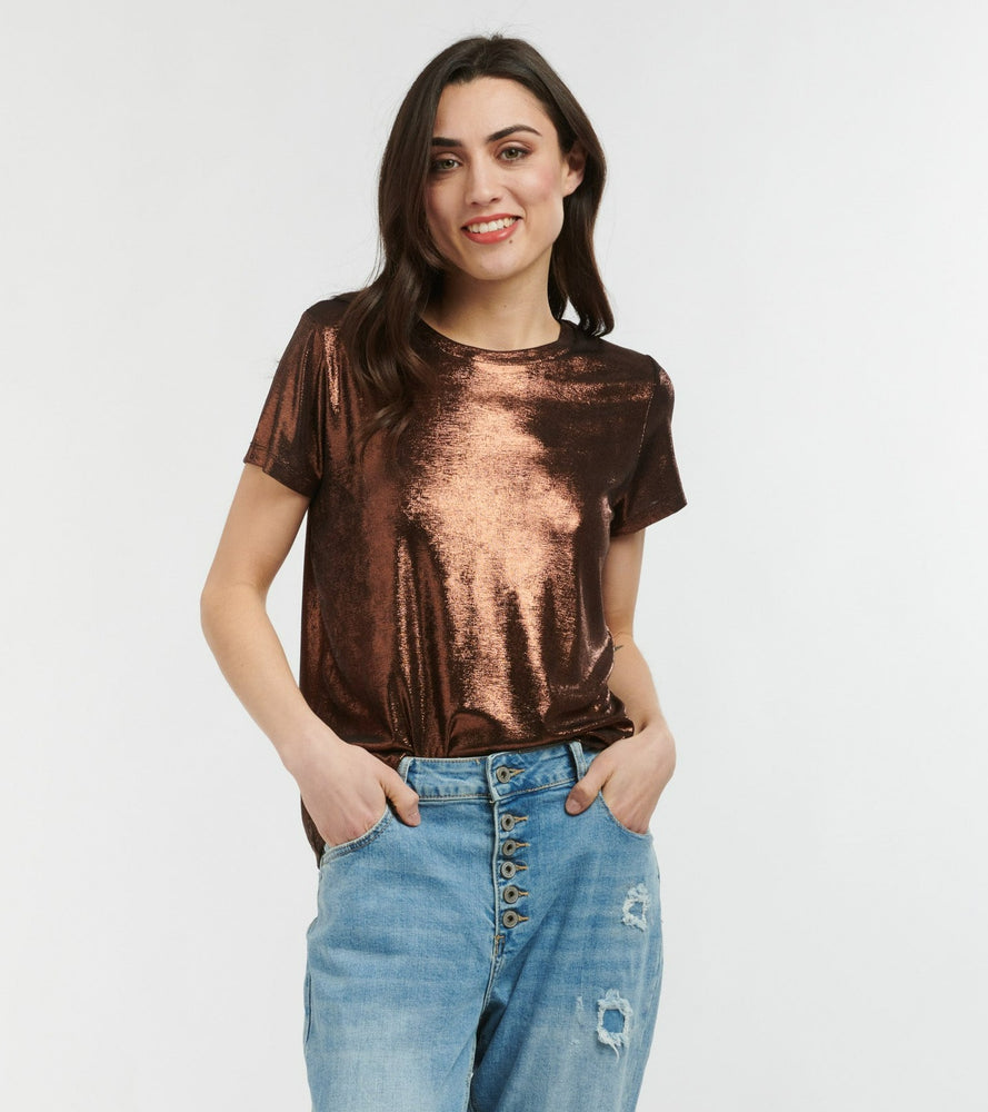 DISCO TEE- BRONZE