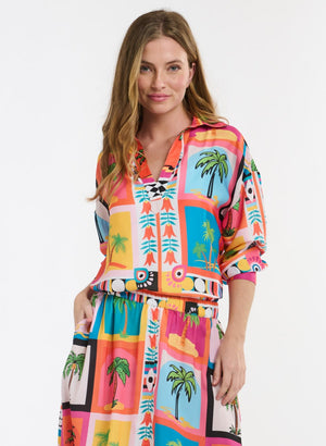 SULKY SHIRT - PALM TREE PRINT