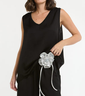 V-NECK CAMI - BLACK
