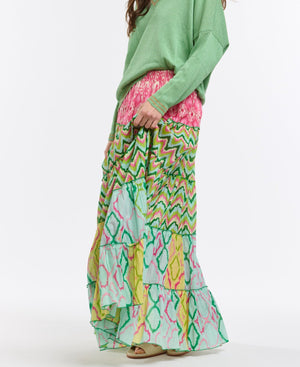 SALTY SKIRT - PINK & GREEN