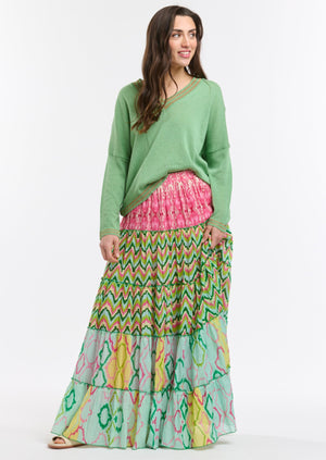 SALTY SKIRT - PINK & GREEN