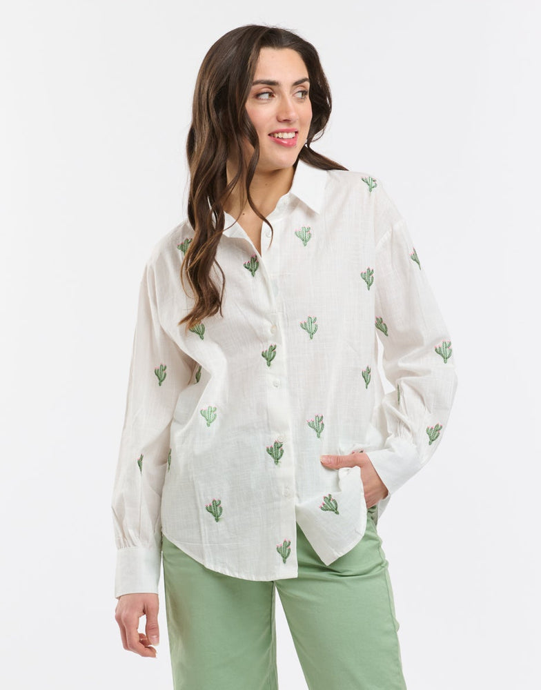 CACTUS SHIRT - SOLID WHITE