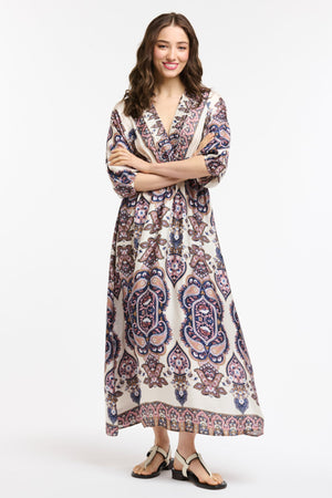 PAILSELY MAXI DRESS- NAVY & ROSE