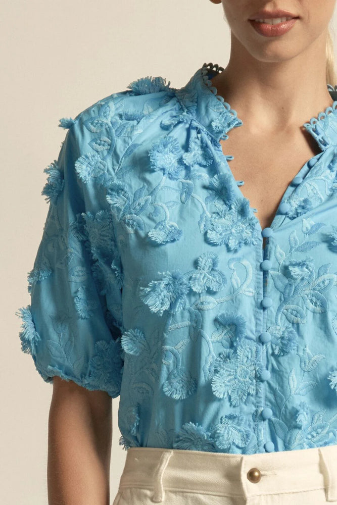 SOLSTICE TOP - BAY BRODERIE