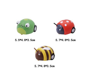 WOODEN PULL BACK ANIMALS
