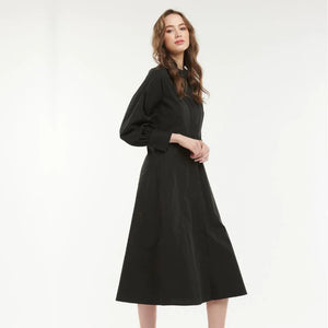 
            
                Load image into Gallery viewer, GIBSON SHIRT DRESS - BLACK
            
        