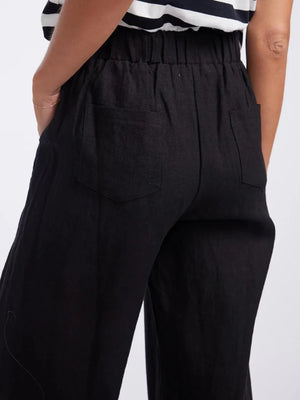 JUDE LINEN PANTS - BLACK