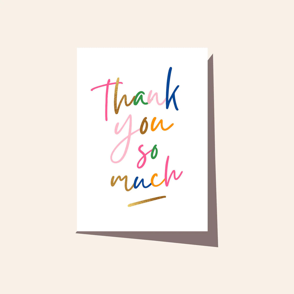 THANK YOU SCRIPT CARD