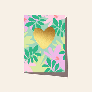 FLORAL HEART CARD