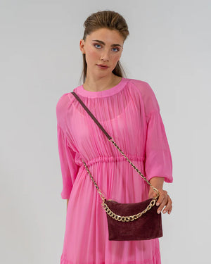 AGNES BAG - BURGANDY SUEDE