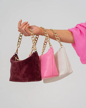 AGNES BAG - BURGANDY SUEDE