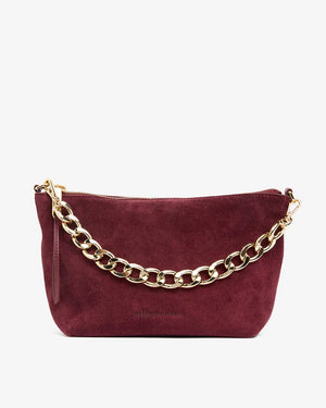 AGNES BAG - BURGANDY SUEDE