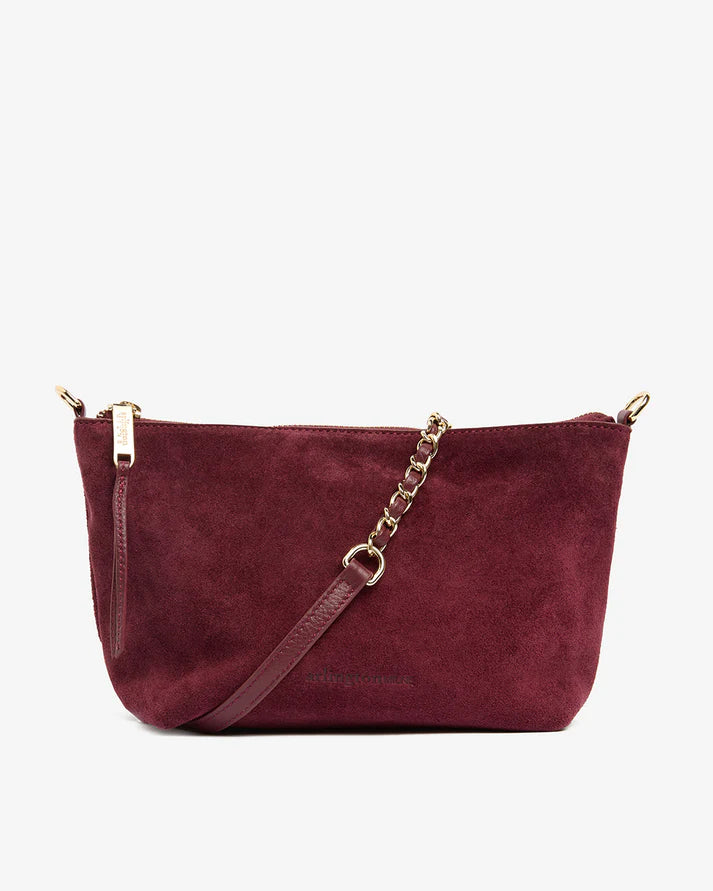 AGNES BAG - BURGANDY SUEDE