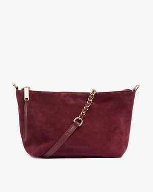 AGNES BAG - BURGANDY SUEDE