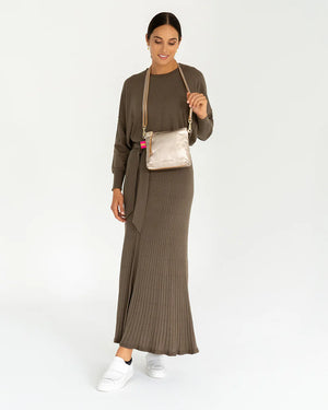 ALEXIS CROSSBODY BAG- GOLD