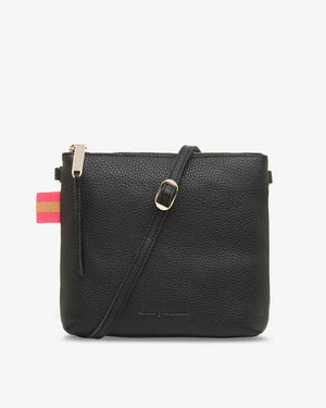 ALEXIS CROSSBODY BAG- BLACK PEBBLE