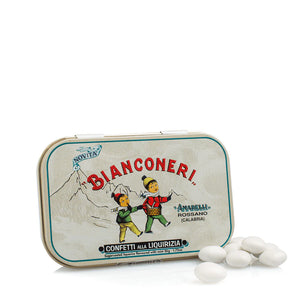 BIANCONERI LIQUORICE TIN - WHITE