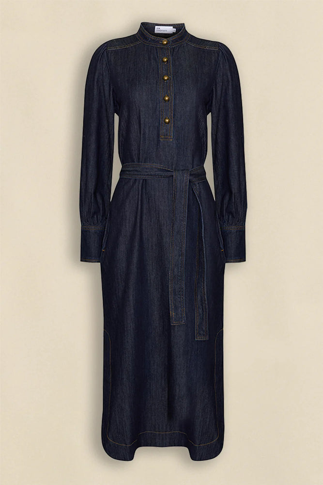 SNAPEDROP DRESS - DARK DENIM