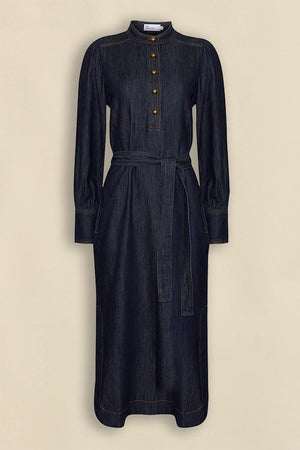 SNAPEDROP DRESS - DARK DENIM