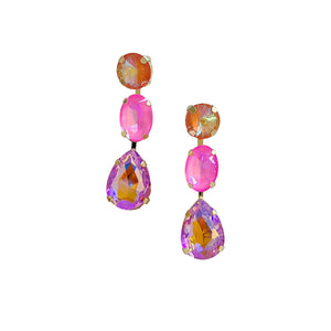 PINK & ORANG EARRING