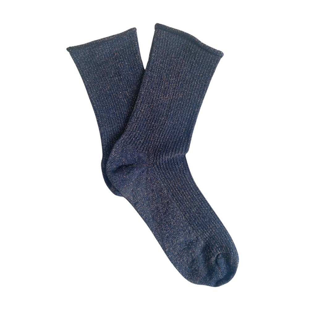 KLU SOCKS GLITTER LUREX - BLUE