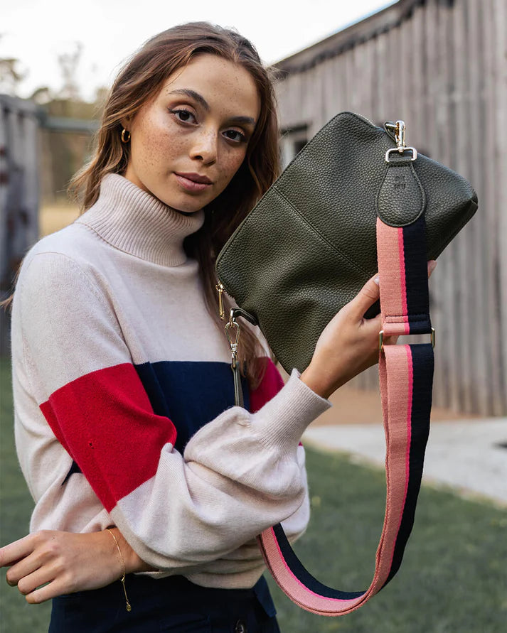 BURBANK LARGE CROSSBODY- KHAKI
