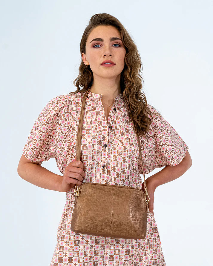 BURBANK LARGE CROSSBODY- COPPER