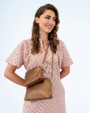 BURBANK LARGE CROSSBODY- COPPER