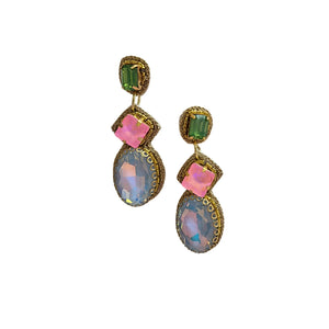PASTEL PINK BLUE EARRING