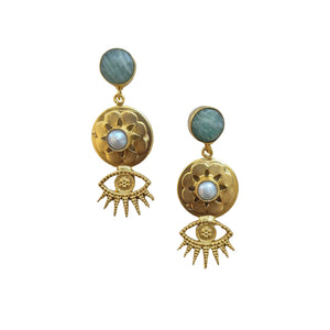 EYE STONE EARRING