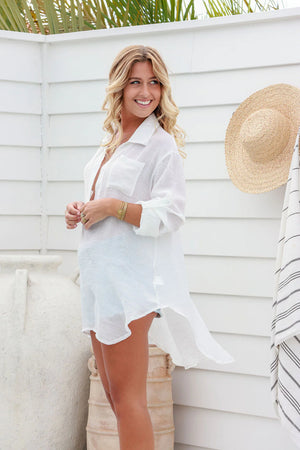 BEACH SHIRT - WHITE