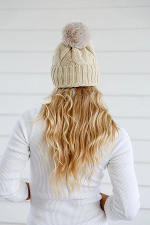 CLASSIC POM BEANIE - CAMEL