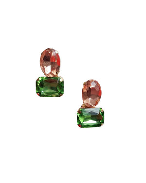 MIMI EARRING PEACH & GREEN