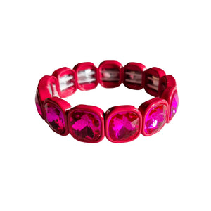 HOT PINK CHUNKY BEAD BRACELET