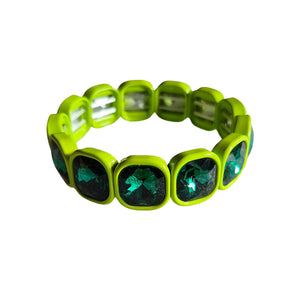 GREEN CHUNKY BEAD BRACELET