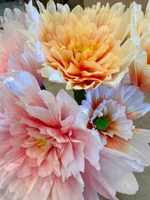 DAHLIA PAPER FLOWER - PINK