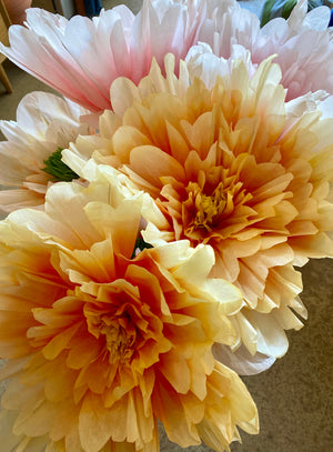 DAHLIA PAPER FLOWER - PINK