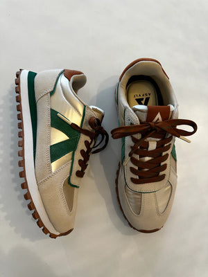 GATE SNEAKERS - TURTLE GREEN COGNAC