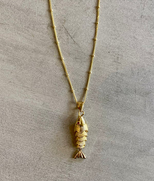 FISH GOLD NECKLACE