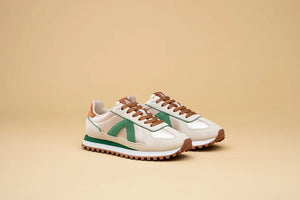 GATE SNEAKERS - TURTLE GREEN COGNAC