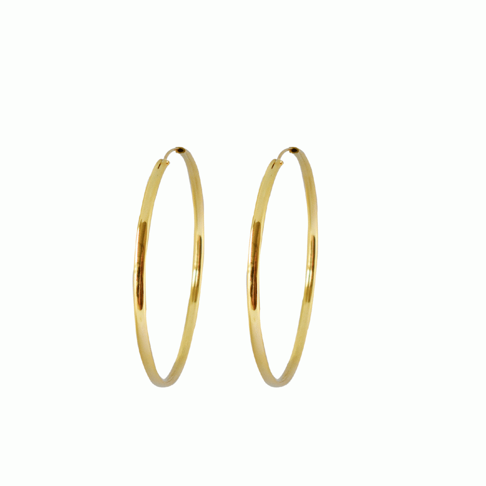 CLASSIC HOOP GOLD EARRING - 50MM