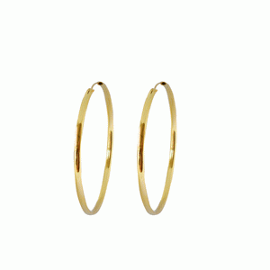 CLASSIC HOOP GOLD EARRING - 50MM