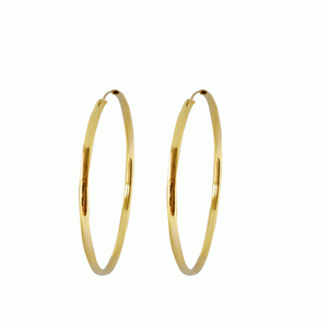 CLASSIC HOOP GOLD EARRING - 50MM