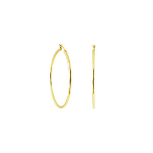 CLIP HOOP GOLD EARRING - 30MM