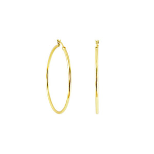 CLIP HOOP GOLD EARRING - 40MM