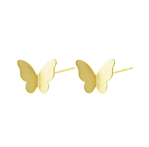 GOLD MATT BUTTERFLY EARRING