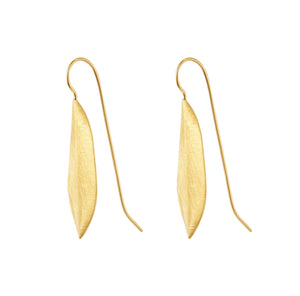 LEAF GOLD DROP EARRING